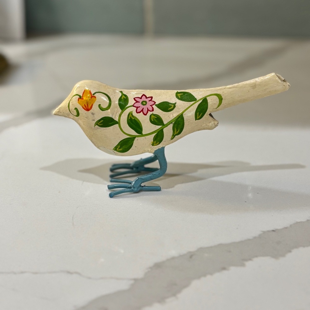 Sundance Handpainted White Bird